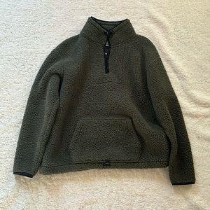 VS PINK 3/4 Zip Sherpa